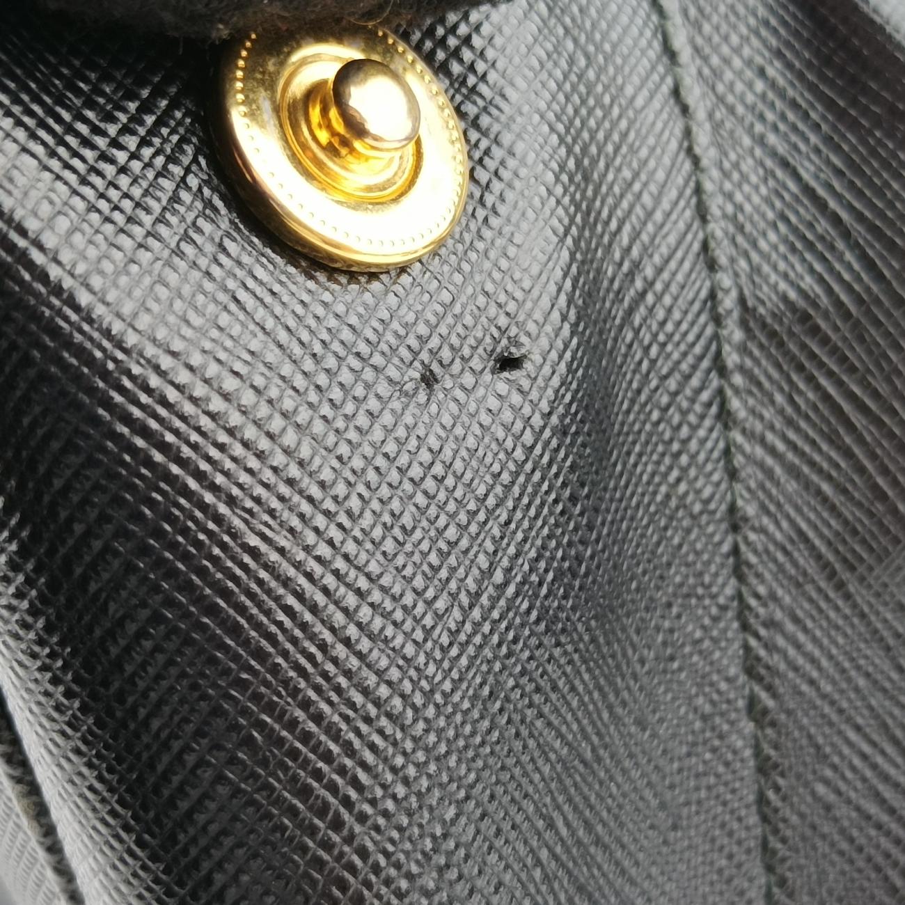 Galleria Black SAFFIANO Leather 1BA274 7/A 173ガレリア ブラック サフィアーノレザー 1BA274 7/A 173