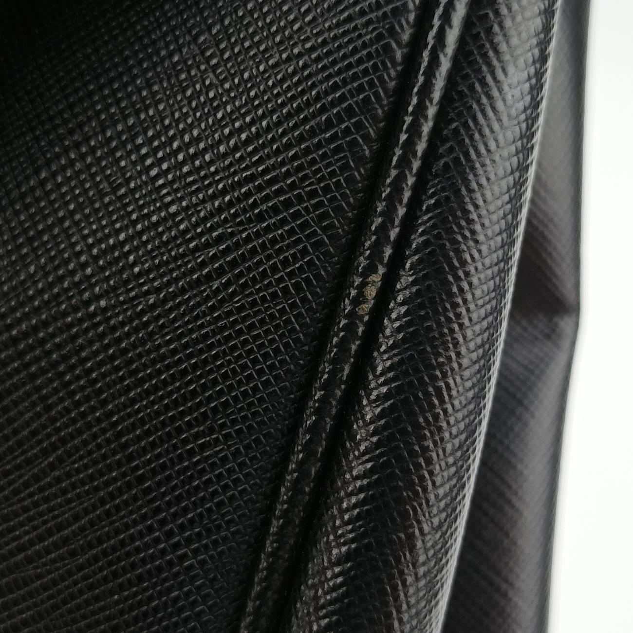 Galleria Black SAFFIANO Leather 1BA274 7/A 173ガレリア ブラック サフィアーノレザー 1BA274 7/A 173