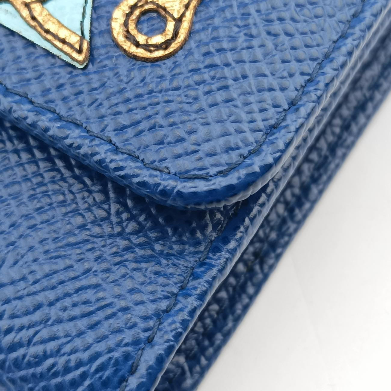 Sicily Blue×Multicolour Leather シシリー ブルー×マルチカラー レザー 