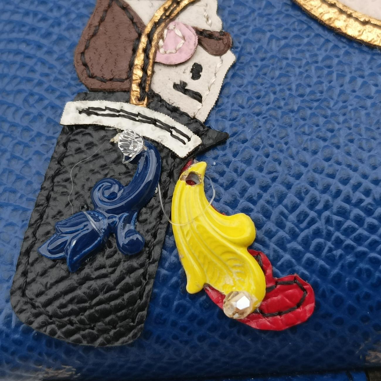 Sicily Blue×Multicolour Leather シシリー ブルー×マルチカラー レザー 