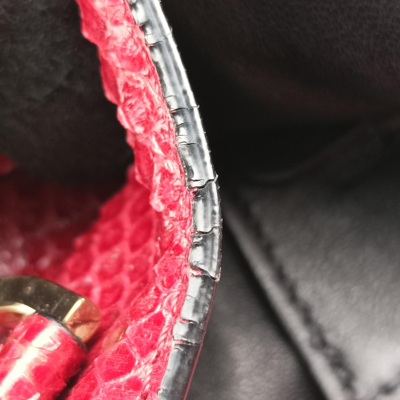 Medusa PalazzoRedSnakeskinCLG012 657 115 412メデューサ パラッツォレッドスネークスキンCLG012 657 115 412