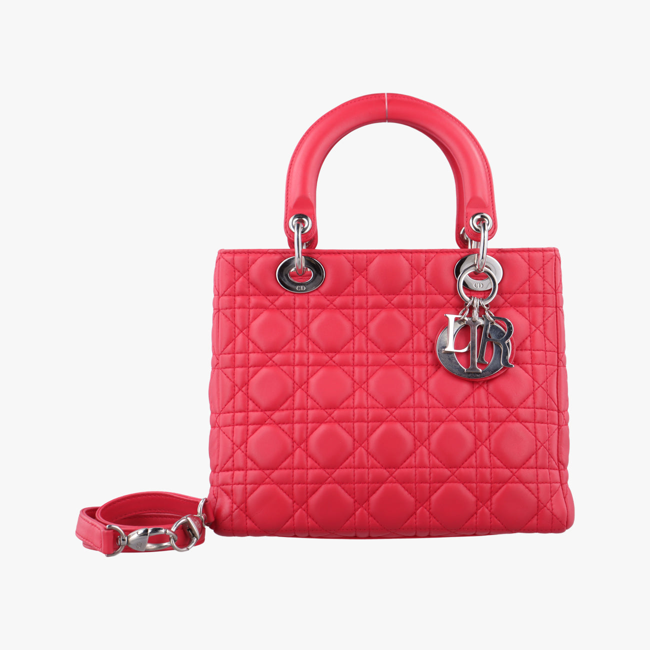 Lady Dior Red lambskin 17-BO-1101レディディオール レッド ラムスキン 17-BO-1101