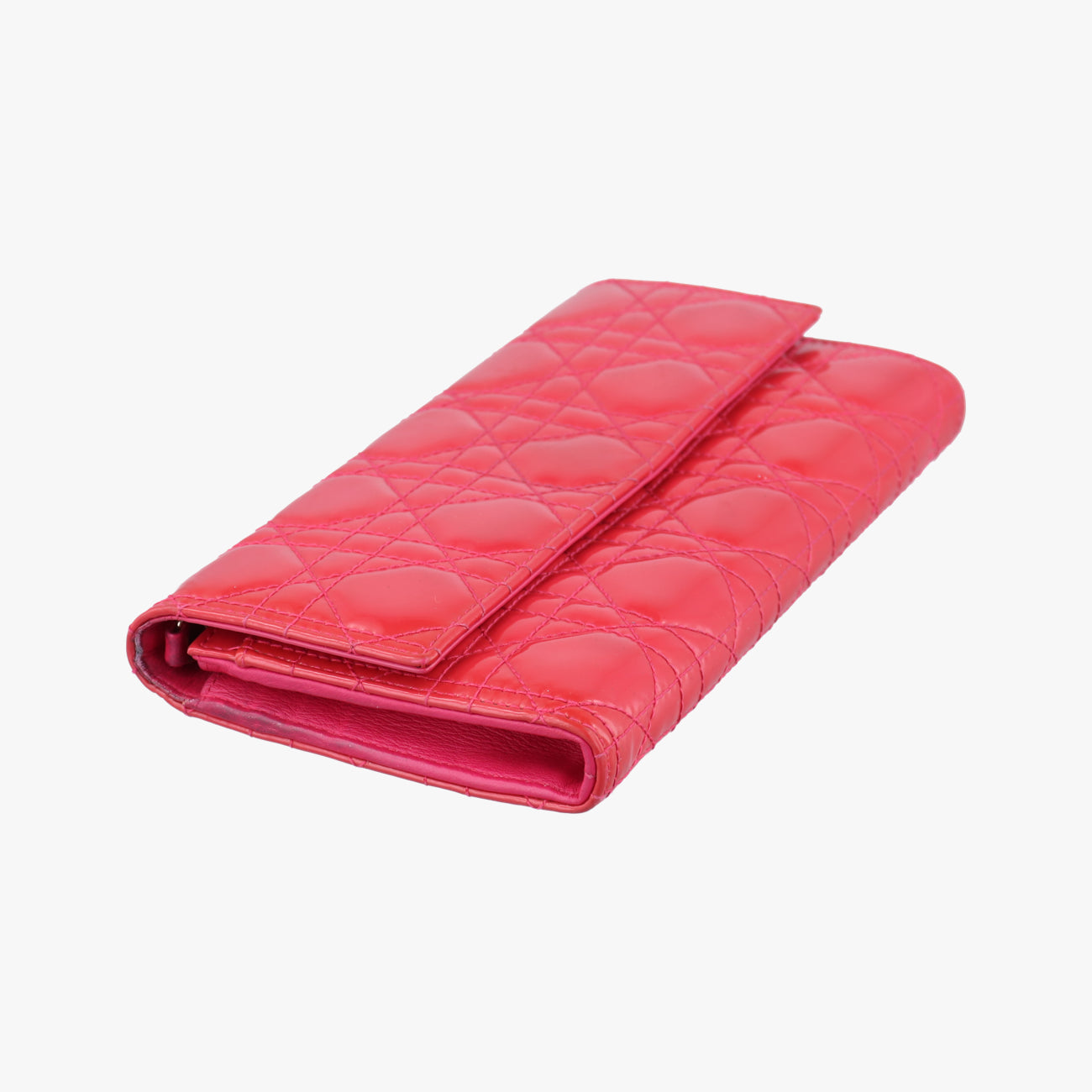 Lady Dior cannage Red lambskin 02-LU-0134レディディオール カナージュ レッド ラムスキン 02-LU-0134