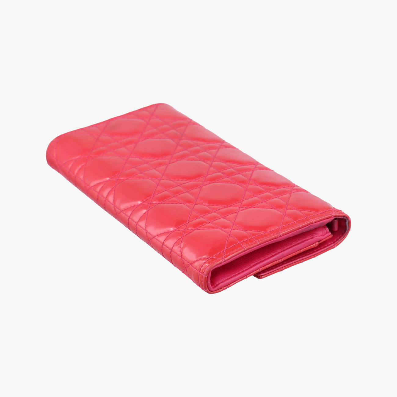 Lady Dior cannage Red lambskin 02-LU-0134レディディオール カナージュ レッド ラムスキン 02-LU-0134