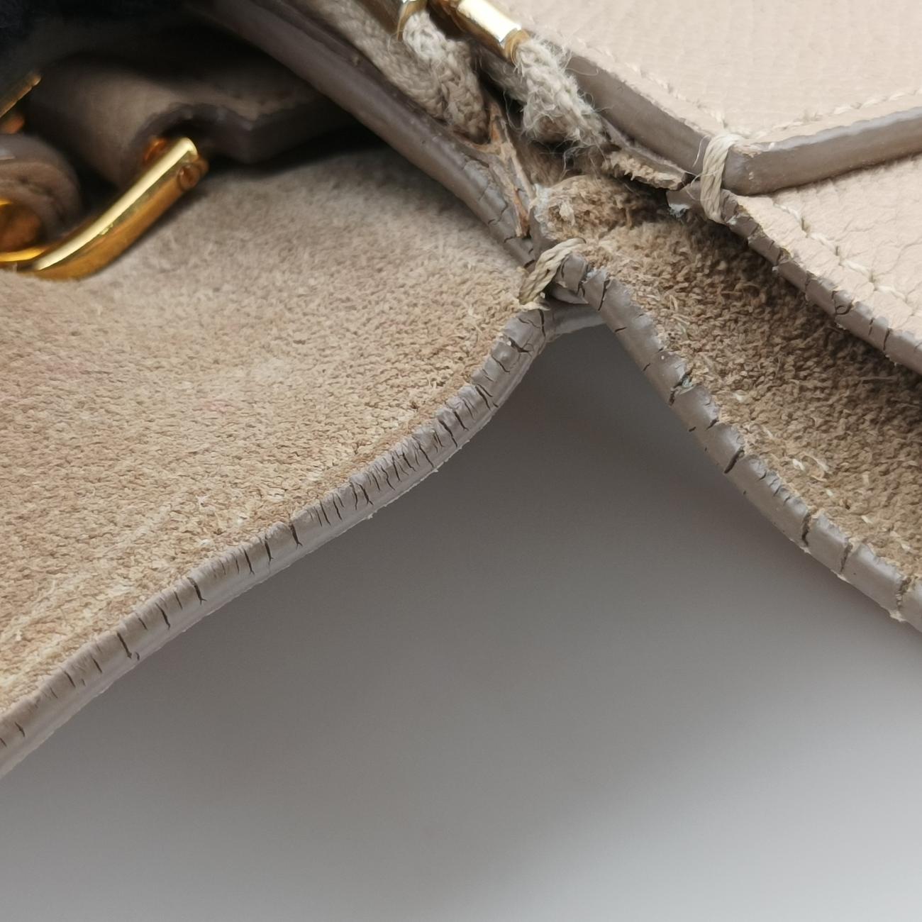 BELT　mini Beige Leather W-CU-3157ベルトバッグミニ ベージュ レザー W-CU-3157