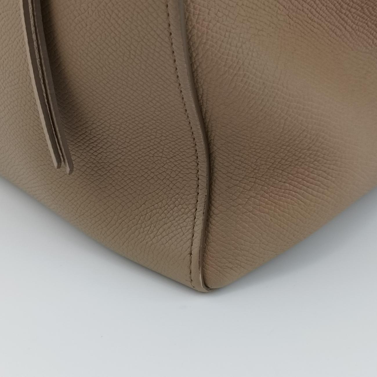 BELT　mini Beige Leather W-CU-3157ベルトバッグミニ ベージュ レザー W-CU-3157