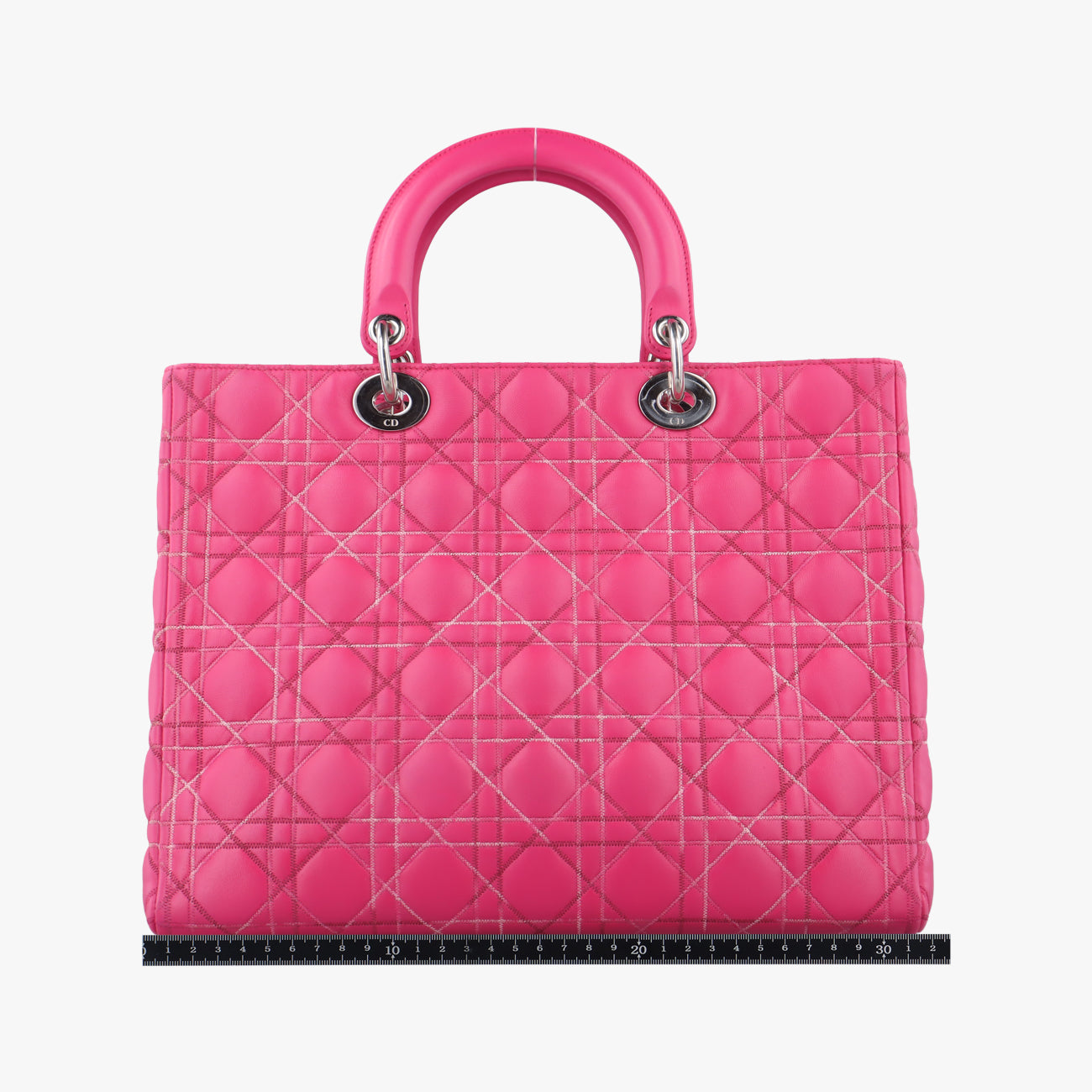 Lady Dior Rose lambskin 01-MA-0111レディディオール ローズ レッド ラムスキン 01-MA-0111