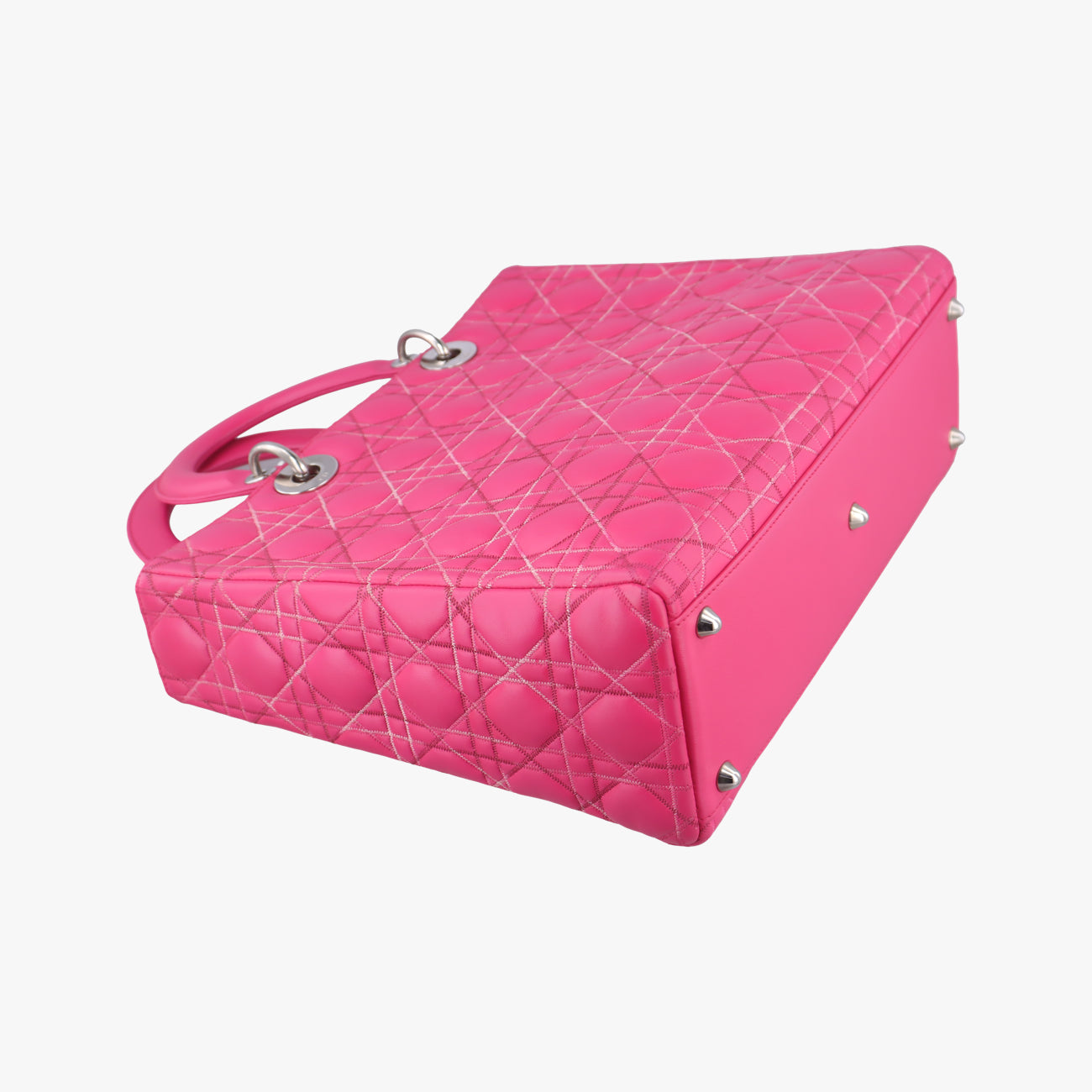 Lady Dior Rose lambskin 01-MA-0111レディディオール ローズ レッド ラムスキン 01-MA-0111