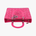 Lady Dior Rose lambskin 01-MA-0111レディディオール ローズ レッド ラムスキン 01-MA-0111