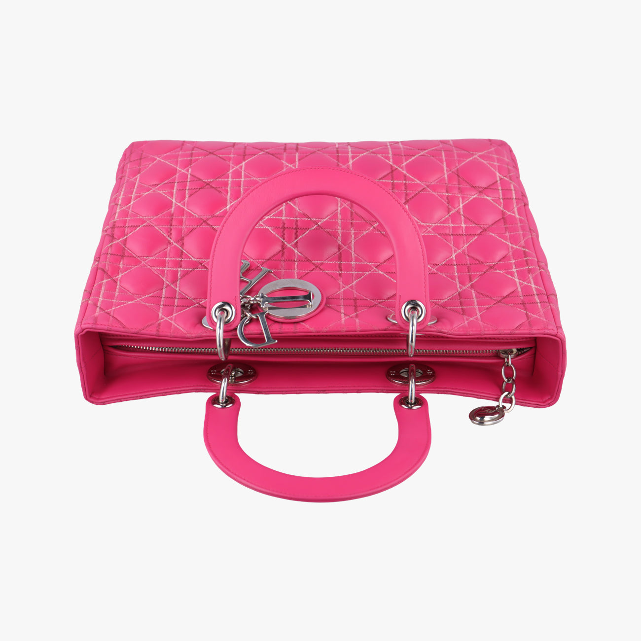 Lady Dior Rose lambskin 01-MA-0111レディディオール ローズ レッド ラムスキン 01-MA-0111