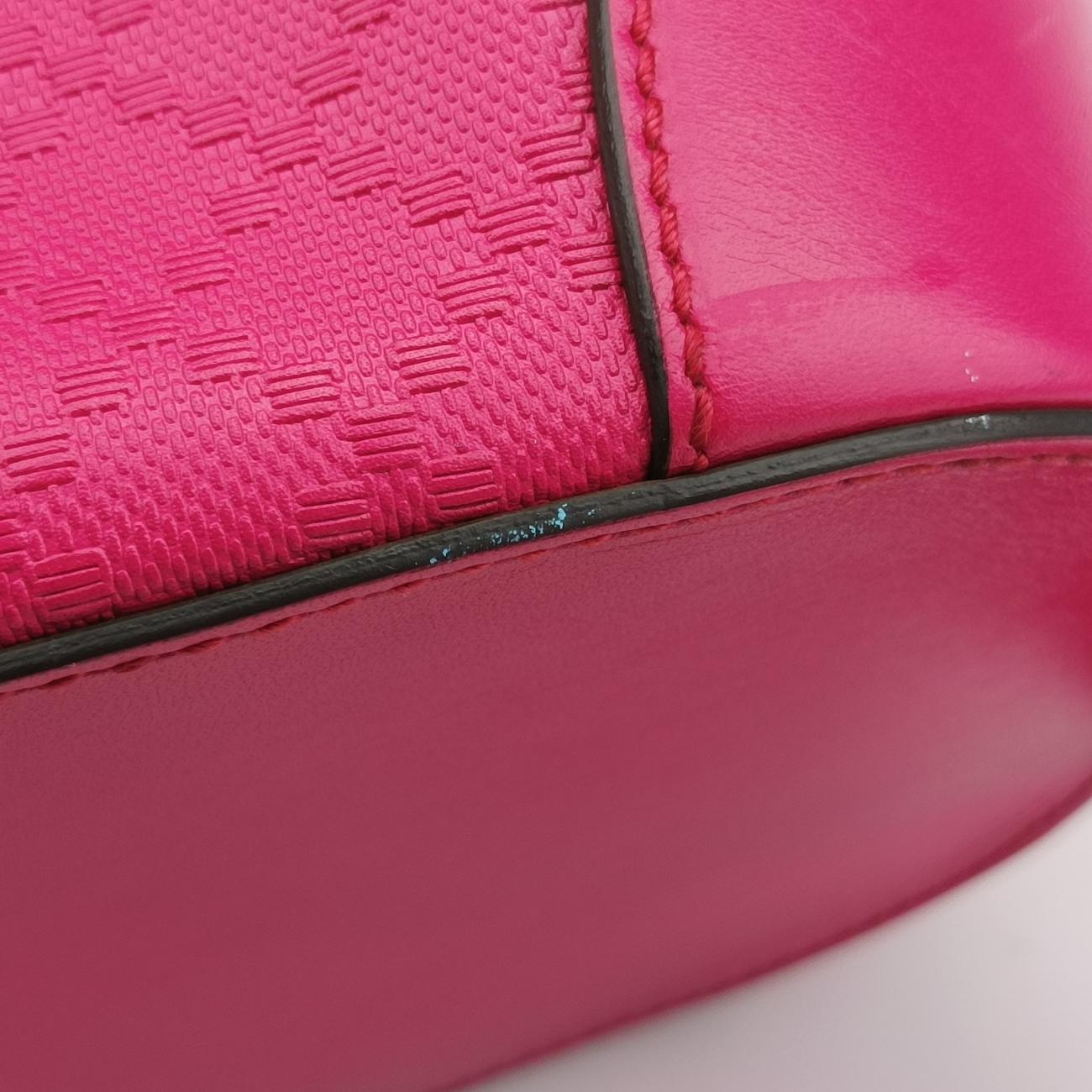 Bright Diamante Bucket Rose Leather 354229 I016921047ブライトディアマンテ バケット ローズ レッド レザー 354229 I016921047