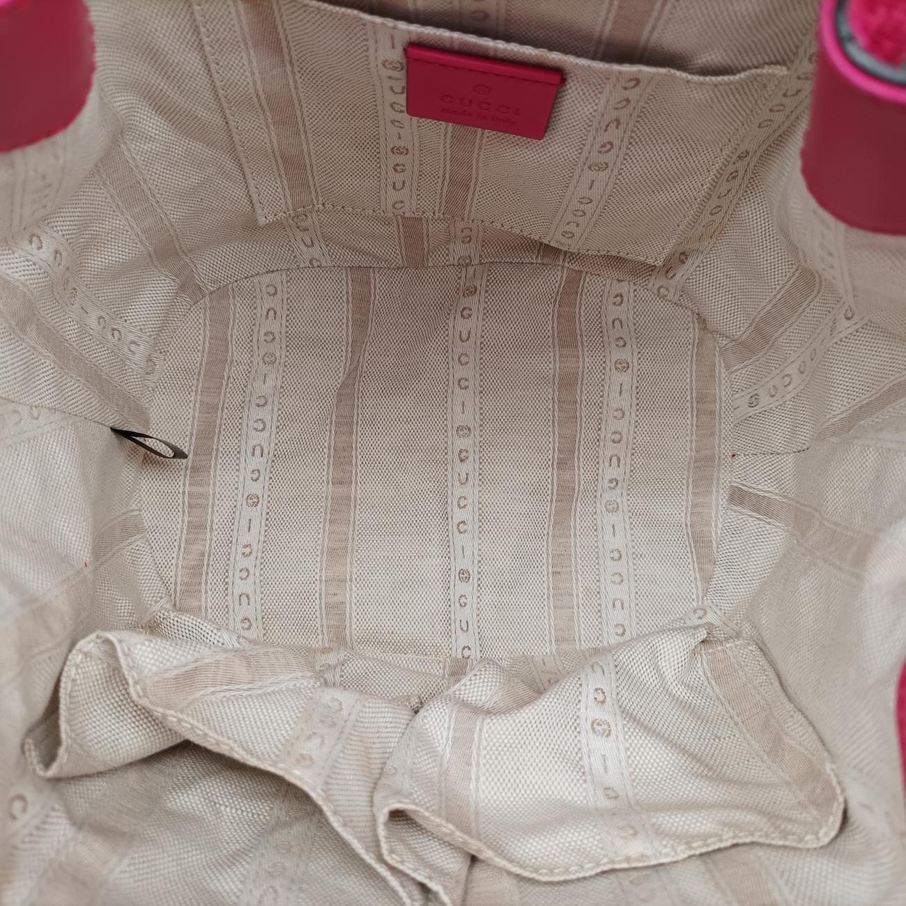 Bright Diamante Bucket Rose Leather 354229 I016921047ブライトディアマンテ バケット ローズ レッド レザー 354229 I016921047