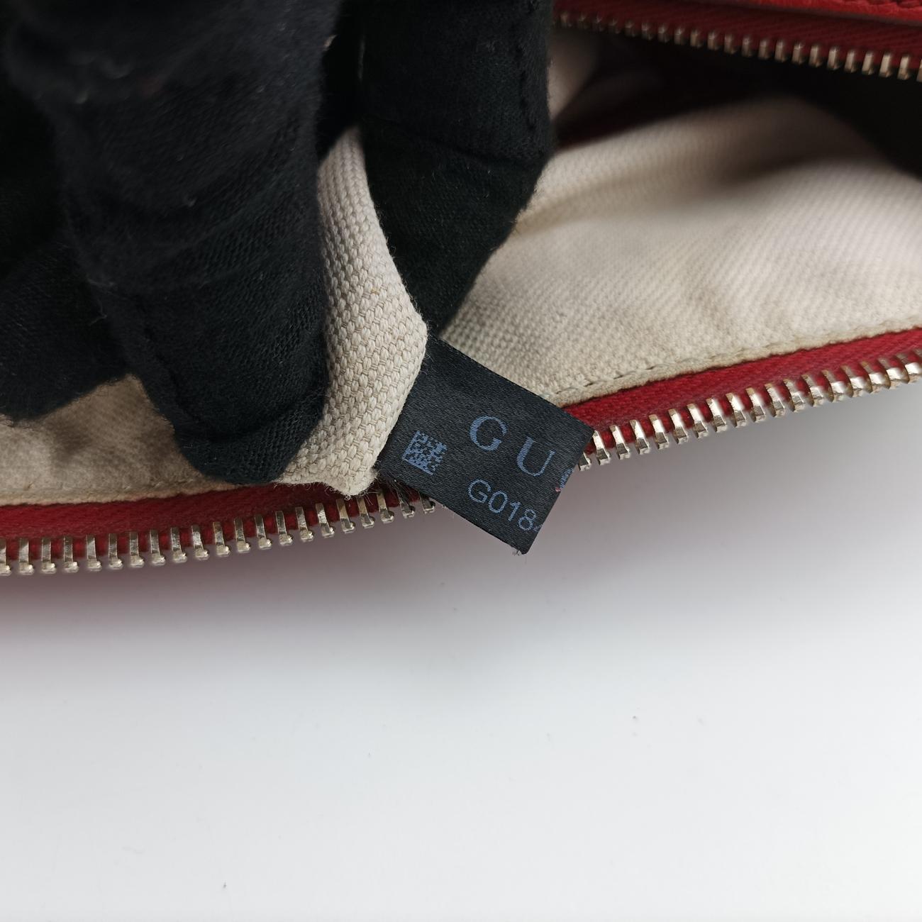 Microguccissima Joy beige×red PVC coated canvas x leather 322231 G018402383マイクログッチシマ ベージュ×レッド PVCコーティングキャンバス×レザー 322231 G018402383