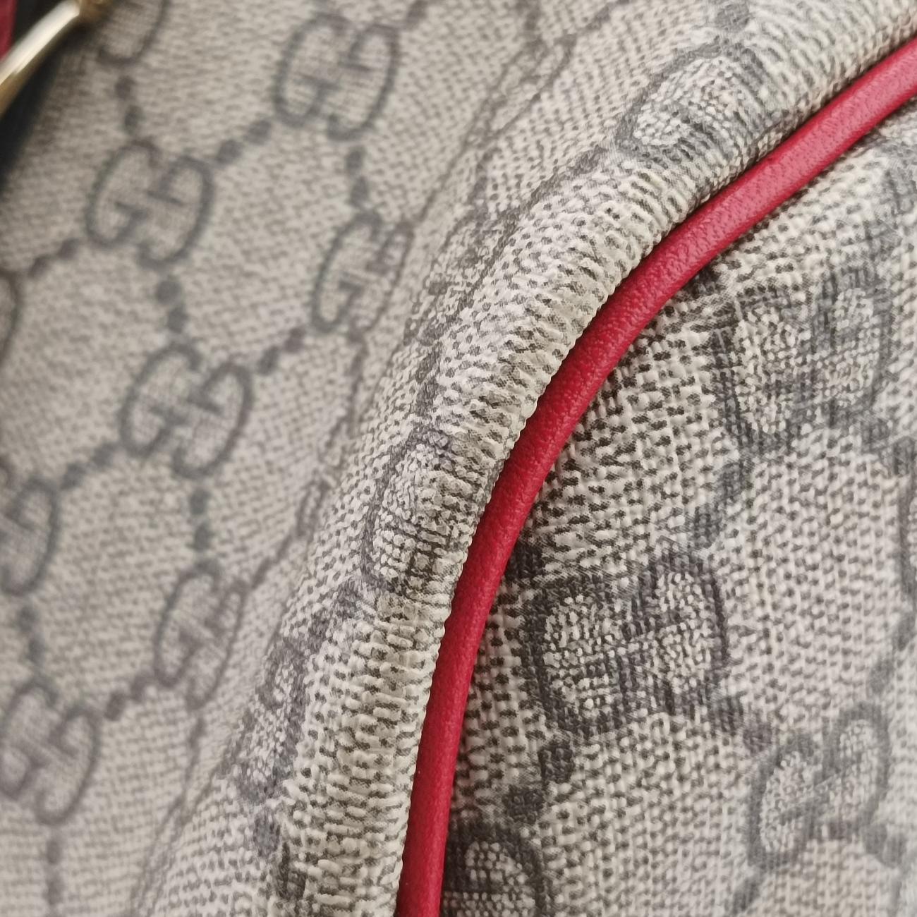 Microguccissima Joy beige×red PVC coated canvas x leather 322231 G018402383マイクログッチシマ ベージュ×レッド PVCコーティングキャンバス×レザー 322231 G018402383