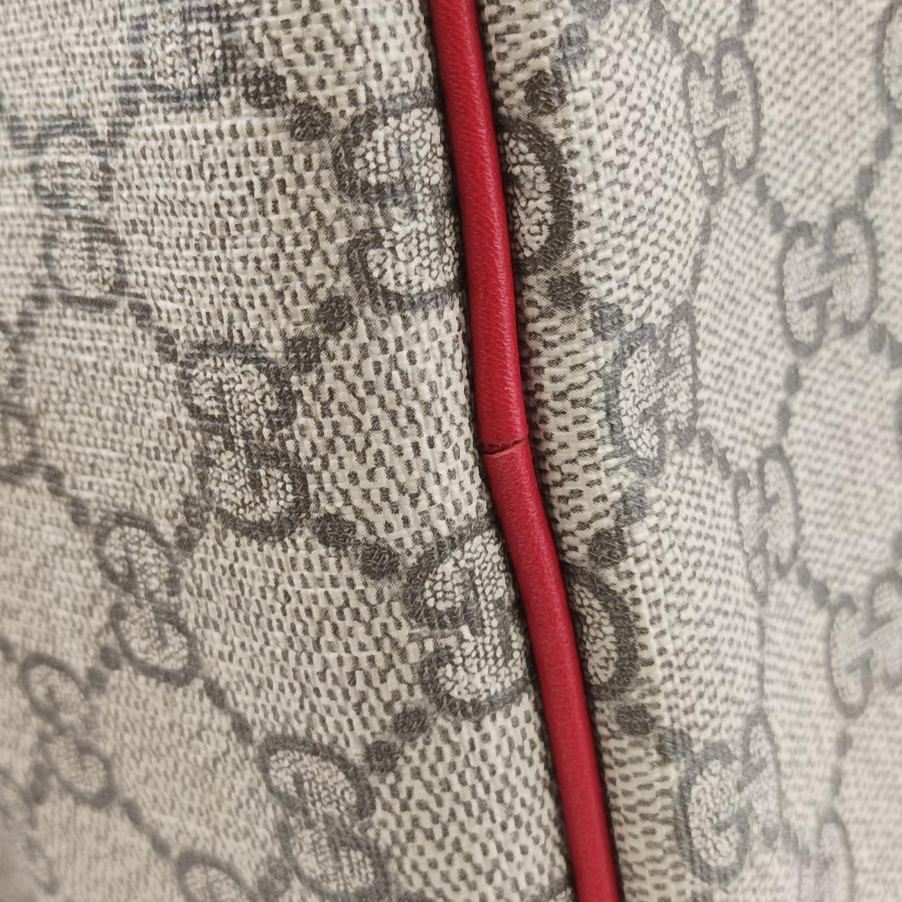 Microguccissima Joy beige×red PVC coated canvas x leather 322231 G018402383マイクログッチシマ ベージュ×レッド PVCコーティングキャンバス×レザー 322231 G018402383