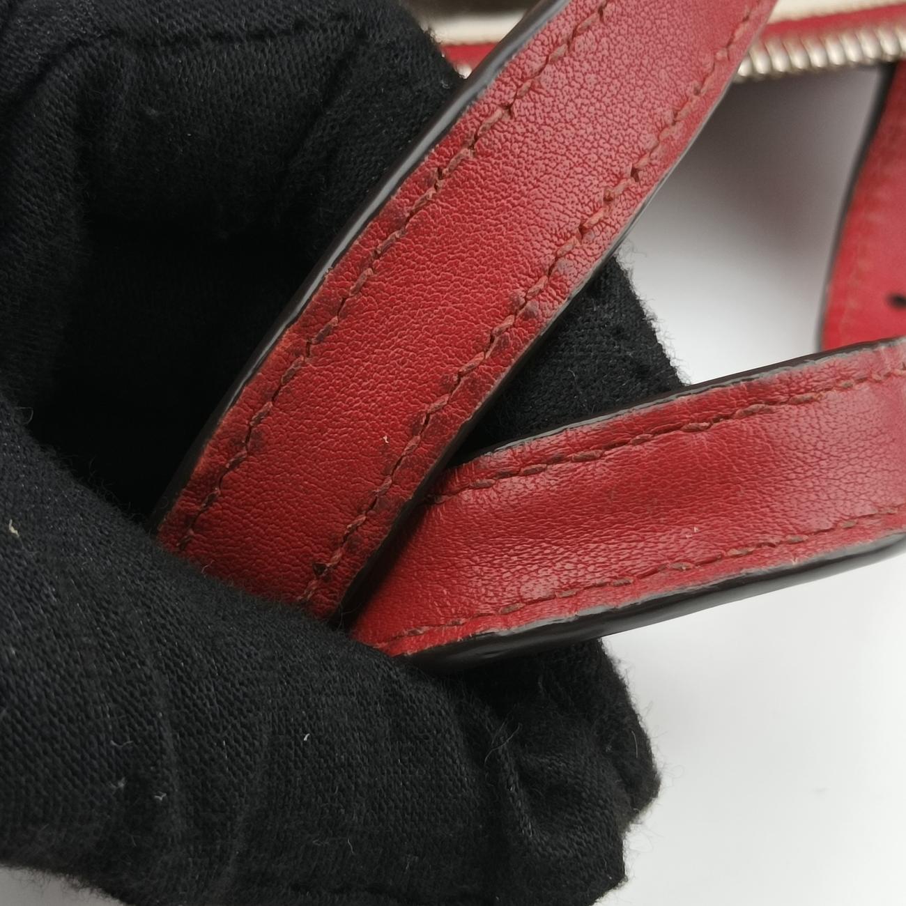 Microguccissima Joy beige×red PVC coated canvas x leather 322231 G018402383マイクログッチシマ ベージュ×レッド PVCコーティングキャンバス×レザー 322231 G018402383