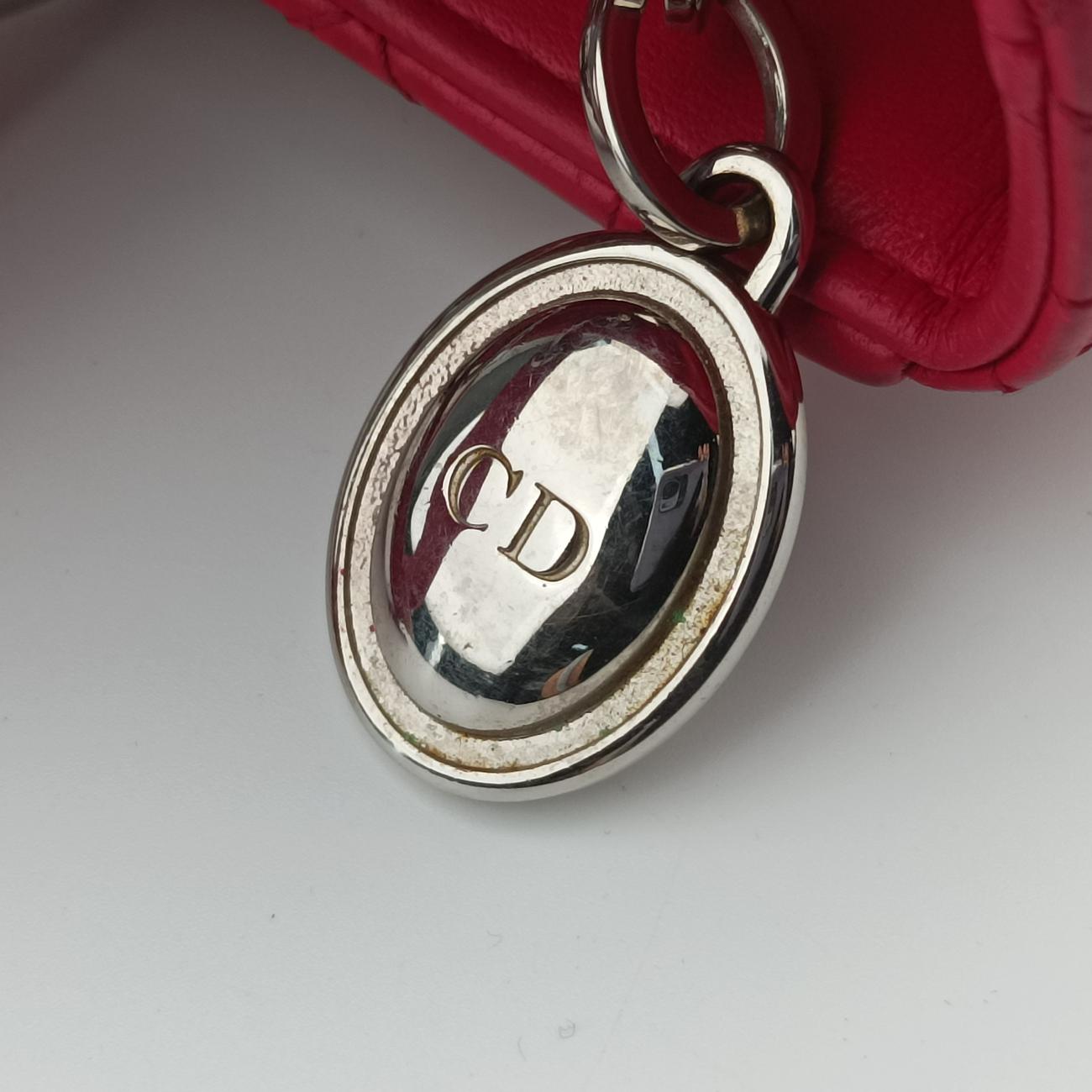 Lady DiorRedlambskin18-MA-1115レディディオールレッドラムスキン18-MA-1115