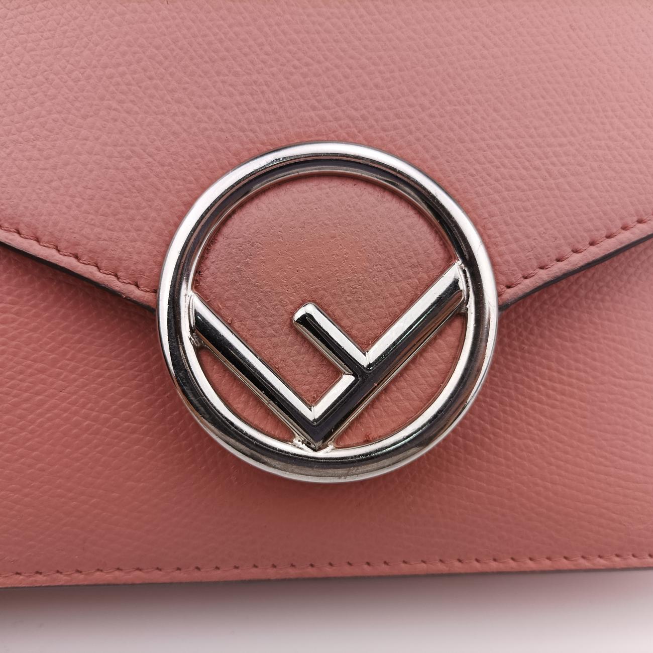 Cruise F is Envelope Kan I logo Pink Leather 8BS006 8BS006 A18B 189-8241エフ イズ ピンク レザー 8BS006 8BS006 A18B 189-8241