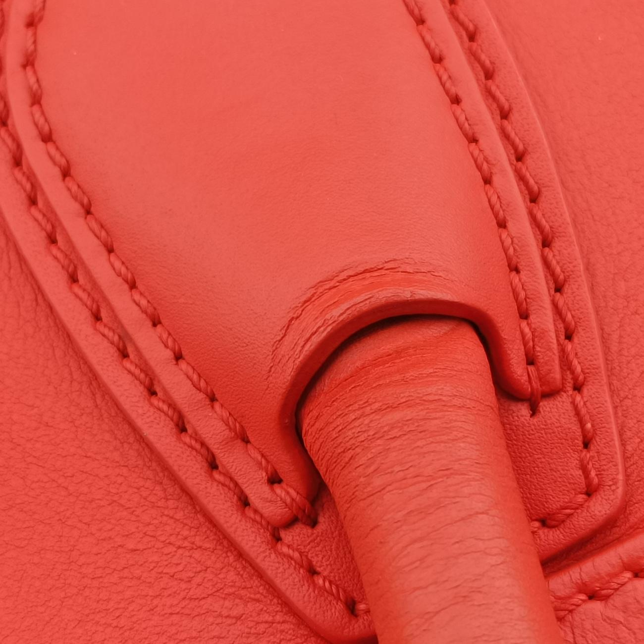 Luggage Mini Shopper Red Leather S-ZP-0102ラゲージミニショッパー レッド レザー S-ZP-0102