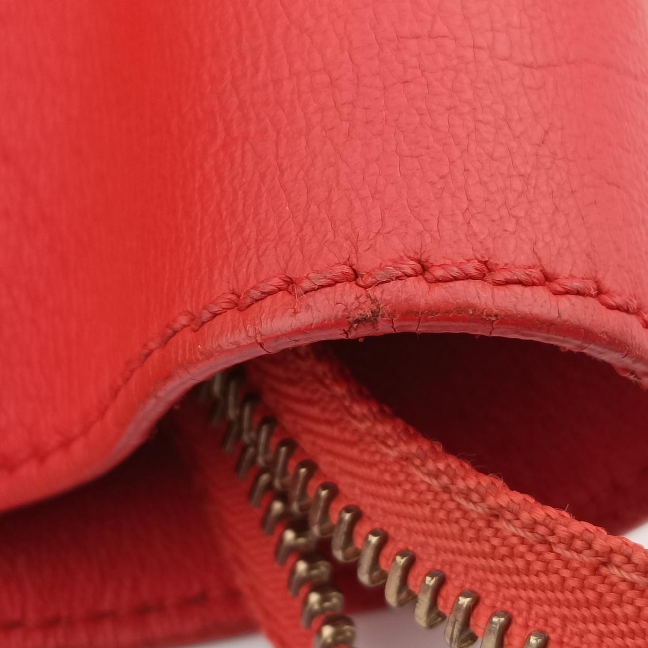 Luggage Mini Shopper Red Leather S-ZP-0102ラゲージミニショッパー レッド レザー S-ZP-0102