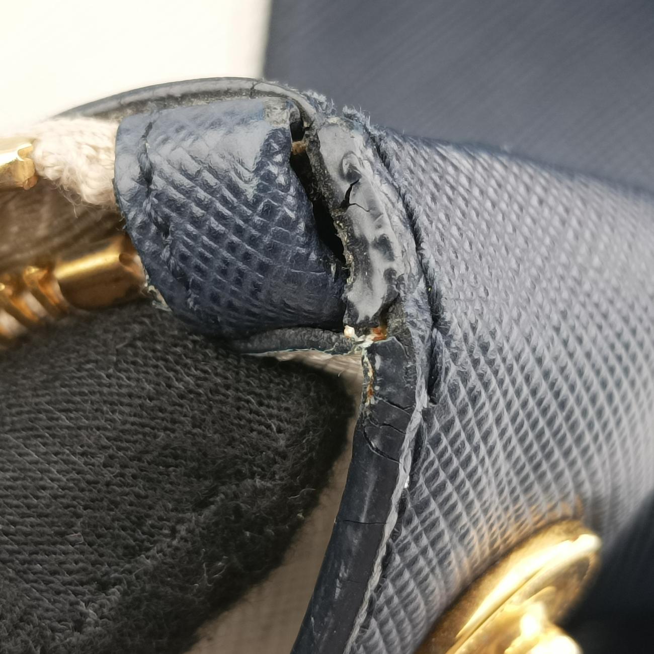 Galleria Navy×white SAFFIANO　Leather B2274C 14/Aガレリア ネイビー×ホワイト サフィアーノレザー B2274C 14/A