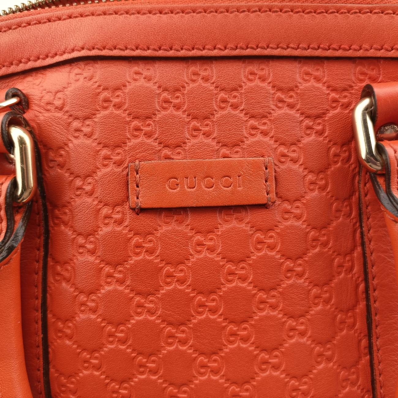 Microguccissima Orange Leather 449654 G023317521マイクログッチシマ オレンジ レザー 449654 G023317521