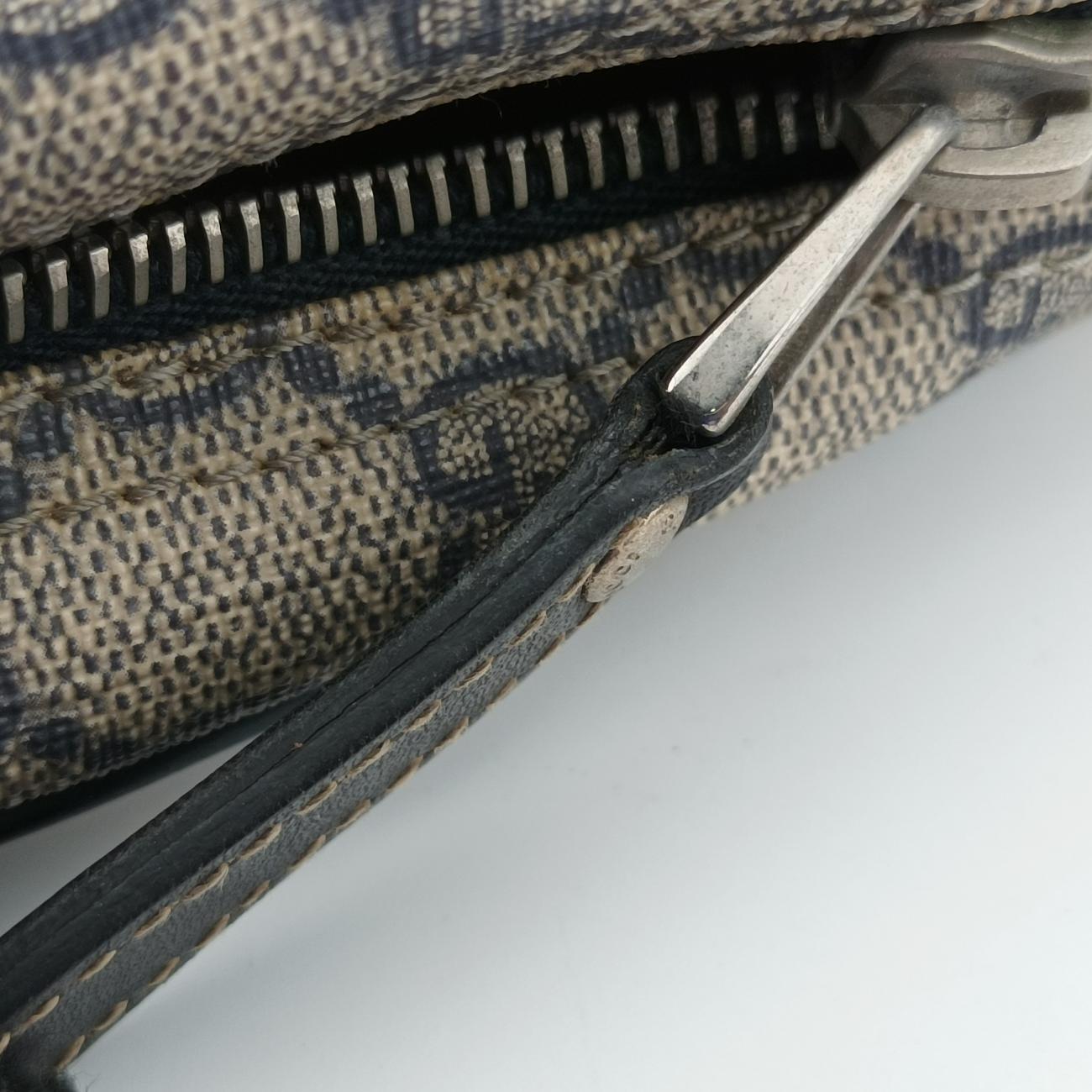 Diamante Beige×Black PVC coated canvas 208463 E013231809ディアマンテ ベージュ×ブラック PVCコーティングキャンバス 208463 E013231809