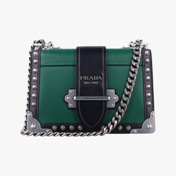 Cahier Green×Black Leather 1BH018 25カイエ グリーン×ブラック レザー 1BH018 25