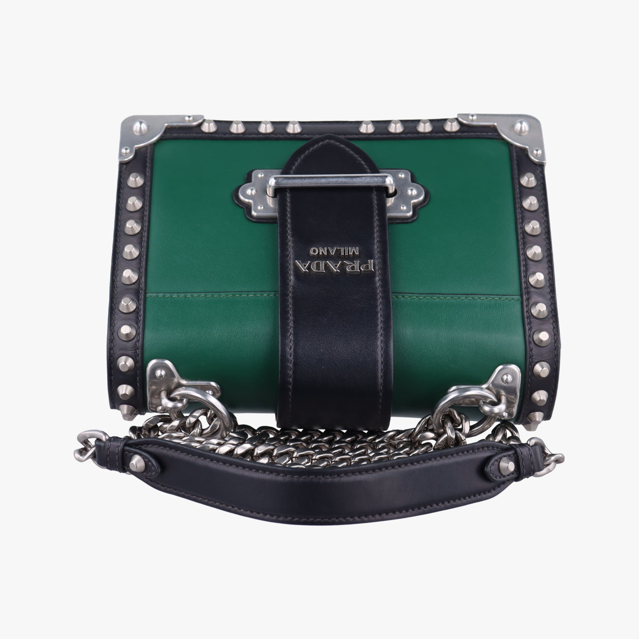 Cahier Green×Black Leather 1BH018 25カイエ グリーン×ブラック レザー 1BH018 25