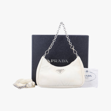 Re-Edition Nylon Mini white nylon 1TT122 42リエディションナイロンミニ ホワイト ナイロン 1TT122 42