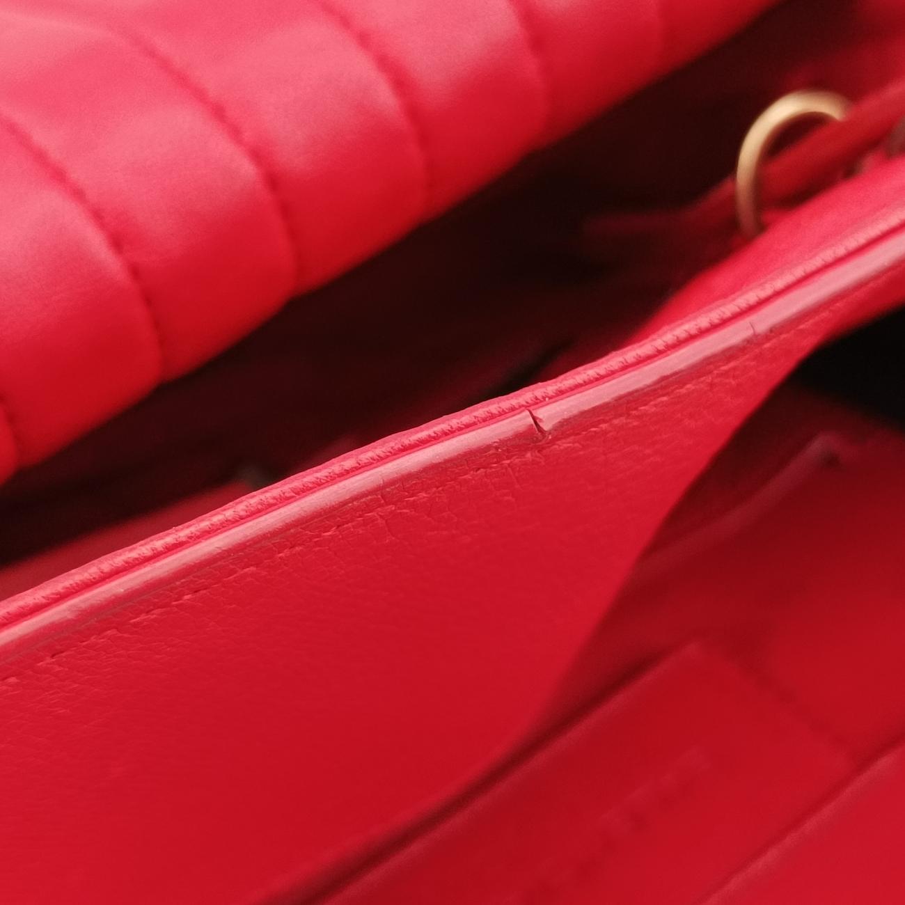 Quilted Papier A4 Tote Red Leather 236701.6502 515859キルティングペーパーA4トートバッグ レッド レザー 236701.6502 515859