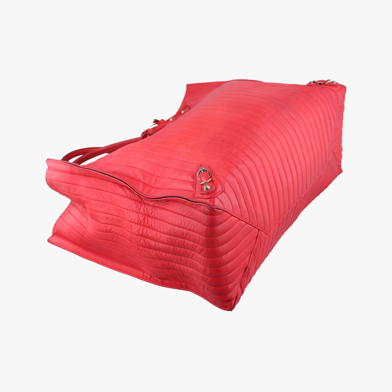 Quilted Papier A4 Tote Red Leather 236701.6502 515859キルティングペーパーA4トートバッグ レッド レザー 236701.6502 515859