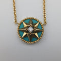 Rose des Vents medallion　 Golden×green AU750 150755ローズデヴァン メダリオン ゴールド×グリーン AU750 150755