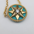 Rose des Vents medallion　 Golden×green AU750 150755ローズデヴァン メダリオン ゴールド×グリーン AU750 150755
