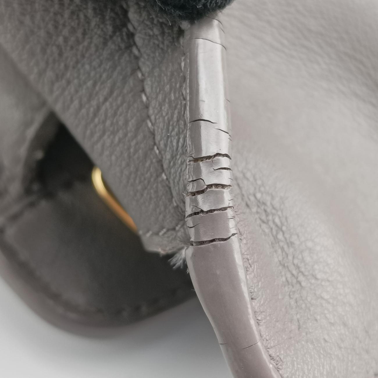 BABY CABAS Grey Leather 394461 GRP394461.0915ベイビーカバス グレー レザー 394461 GRP394461.0915