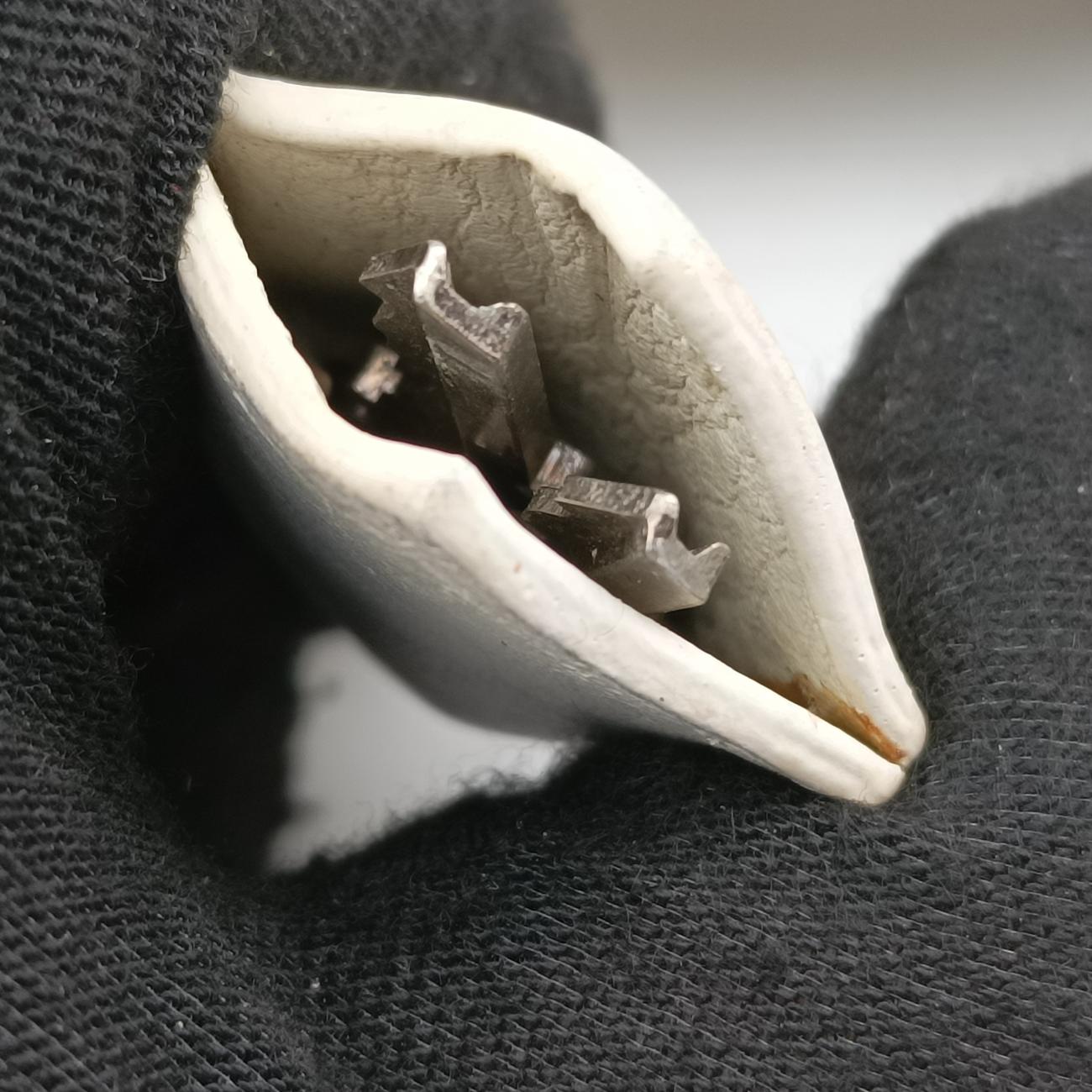 Transparence Lockit East West white Ikat nylon canvas× leather M40701 FO0142トランスペアレンス ロックイット イーストウエスト ホワイト イカットナイロンキャンバス×レザー M40701 FO0142