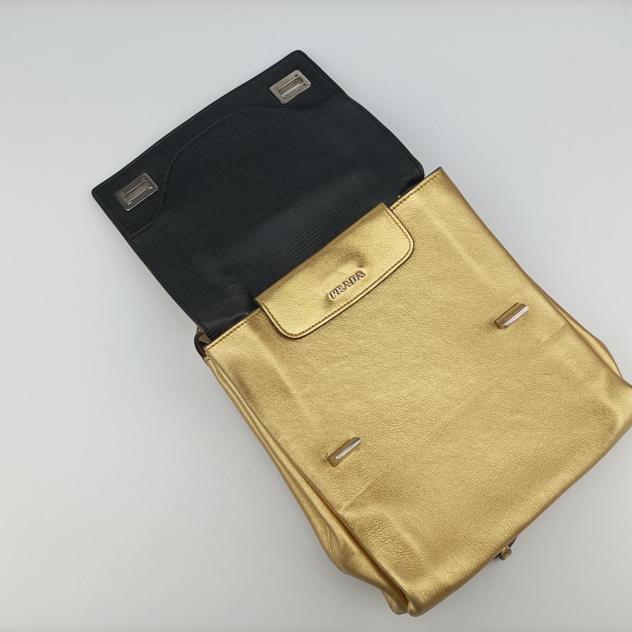 Double Flap Turn Lock Golden Leather 7/Gダブルフラップターンロック ゴールド レザー 7/G