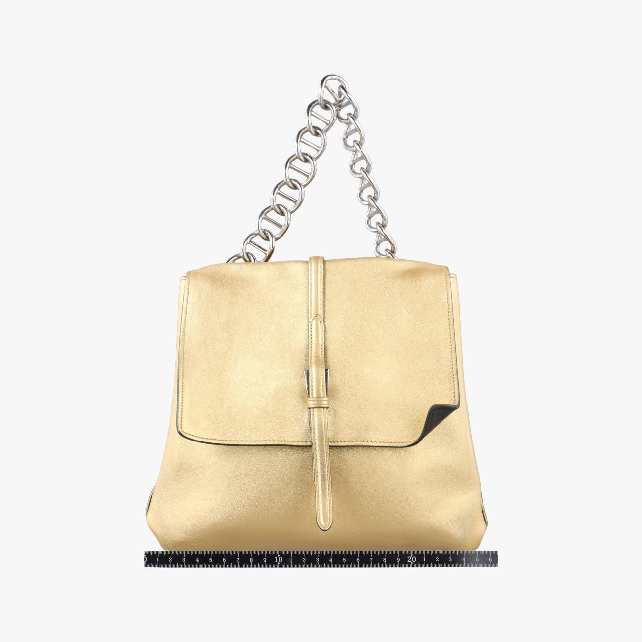 Double Flap Turn Lock Golden Leather 7/Gダブルフラップターンロック ゴールド レザー 7/G