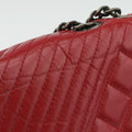 Coco Boy Flap Red lambskin 20640482ココボーイ シングルフラップ レッド ラムスキン A92796 20640482