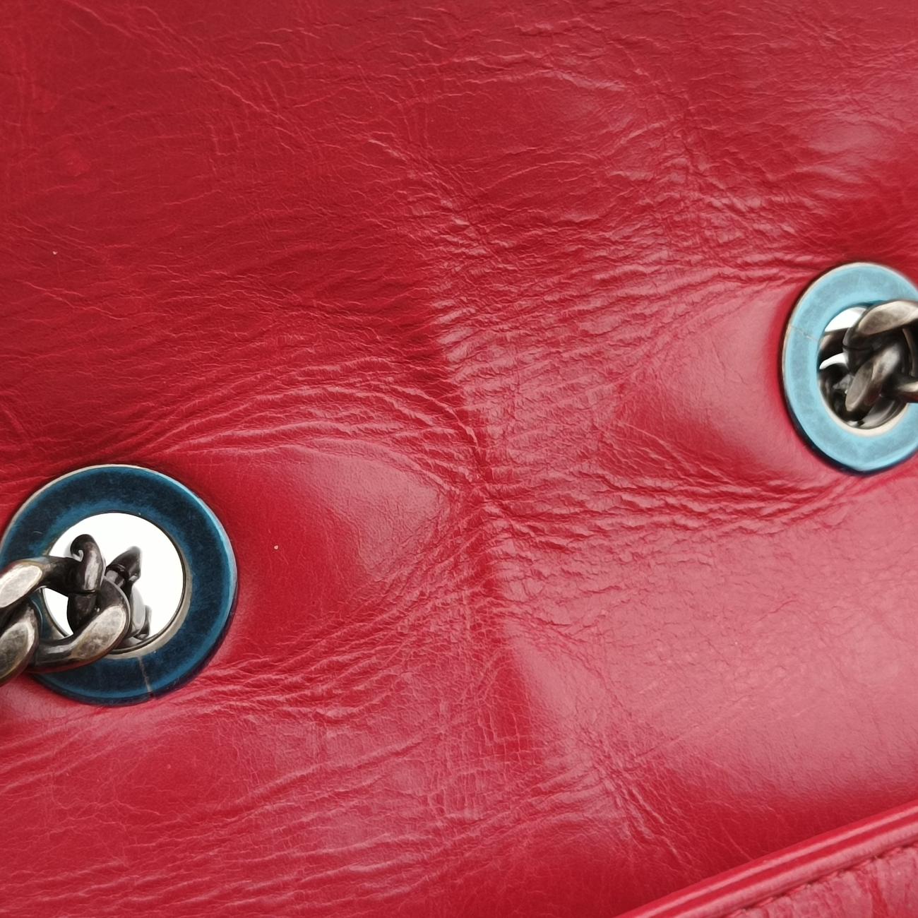 Coco Boy Flap Red lambskin 20640482ココボーイ シングルフラップ レッド ラムスキン A92796 20640482