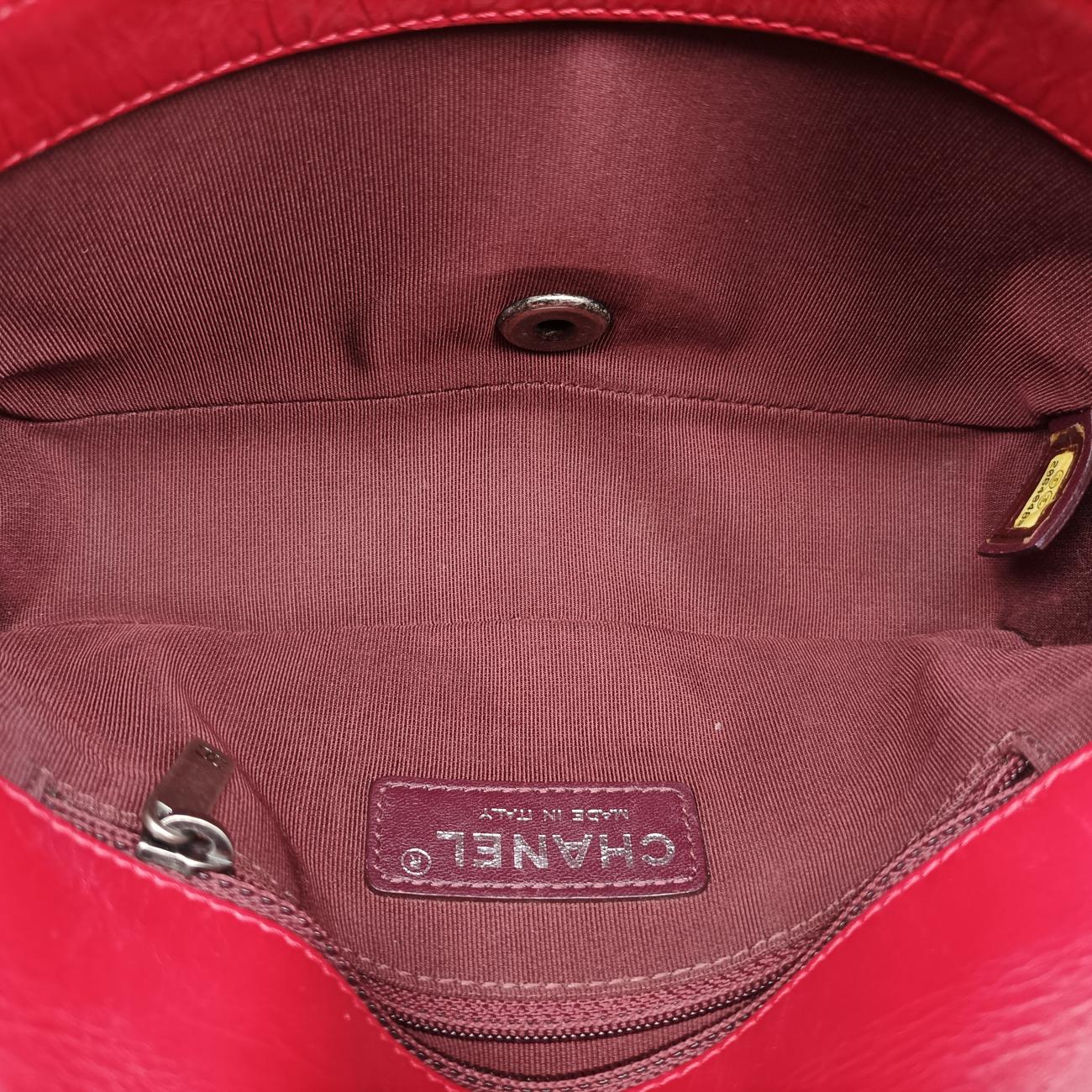 Coco Boy Flap Red lambskin 20640482ココボーイ シングルフラップ レッド ラムスキン A92796 20640482