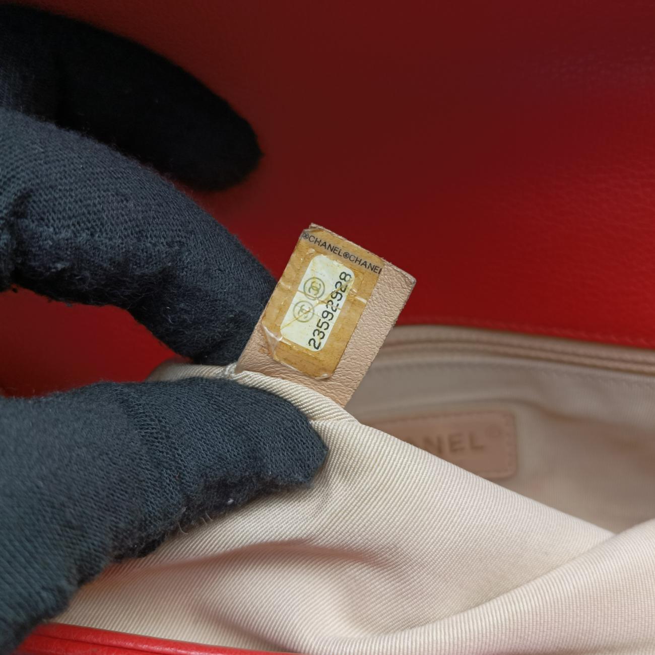 LABEL CLICK Diana Flap Matelasse Orange Leather A93701 23592928クリックラベル オレンジ レザー A93701 23592928