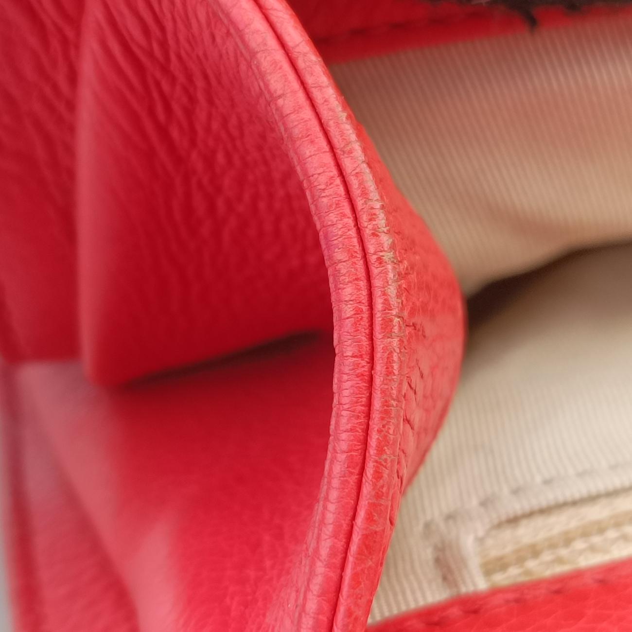 LABEL CLICK Diana Flap Matelasse Orange Leather A93701 23592928クリックラベル オレンジ レザー A93701 23592928