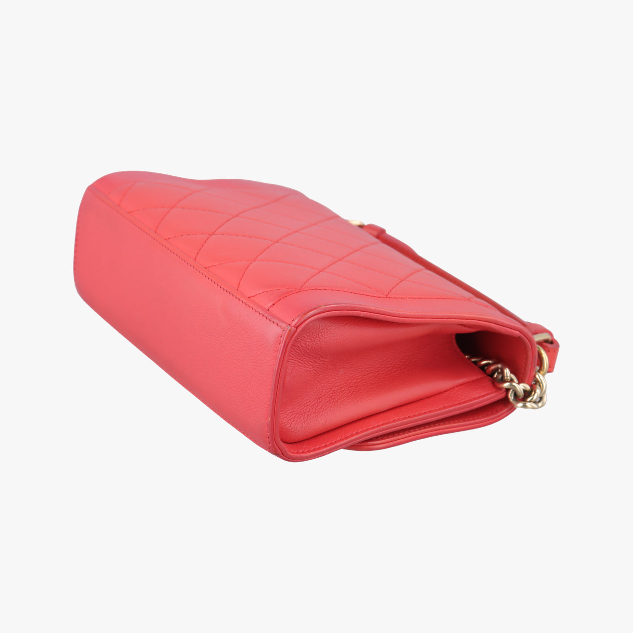 LABEL CLICK Diana Flap Matelasse Orange Leather A93701 23592928クリックラベル オレンジ レザー A93701 23592928