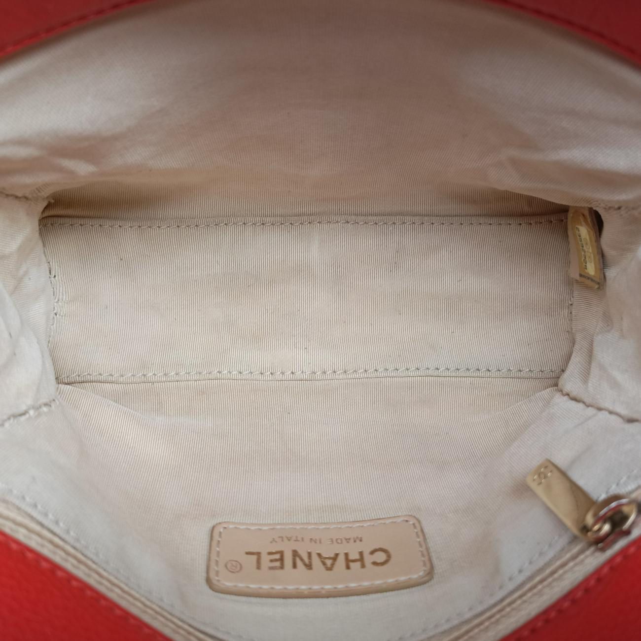 LABEL CLICK Diana Flap Matelasse Orange Leather A93701 23592928クリックラベル オレンジ レザー A93701 23592928