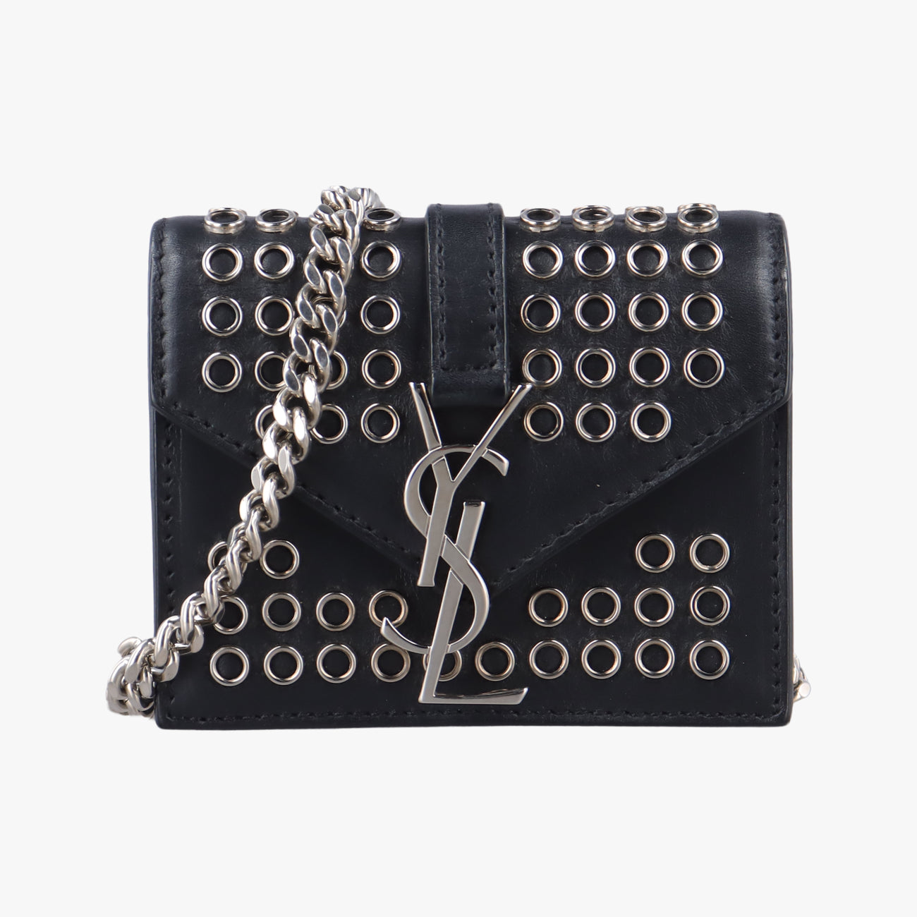 Studded flap Black Leather 347918 DPL347918.0114スタッズフラップ ブラック レザー 347918 DPL347918.0114