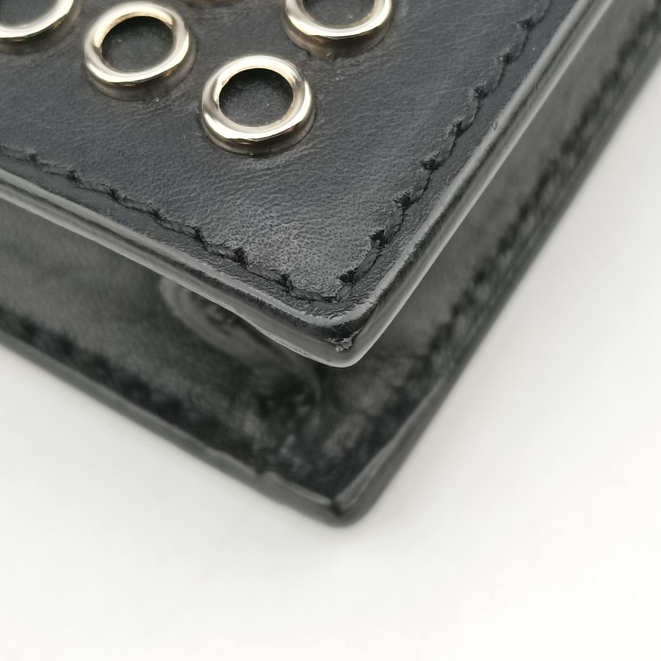 Studded flap Black Leather 347918 DPL347918.0114スタッズフラップ ブラック レザー 347918 DPL347918.0114