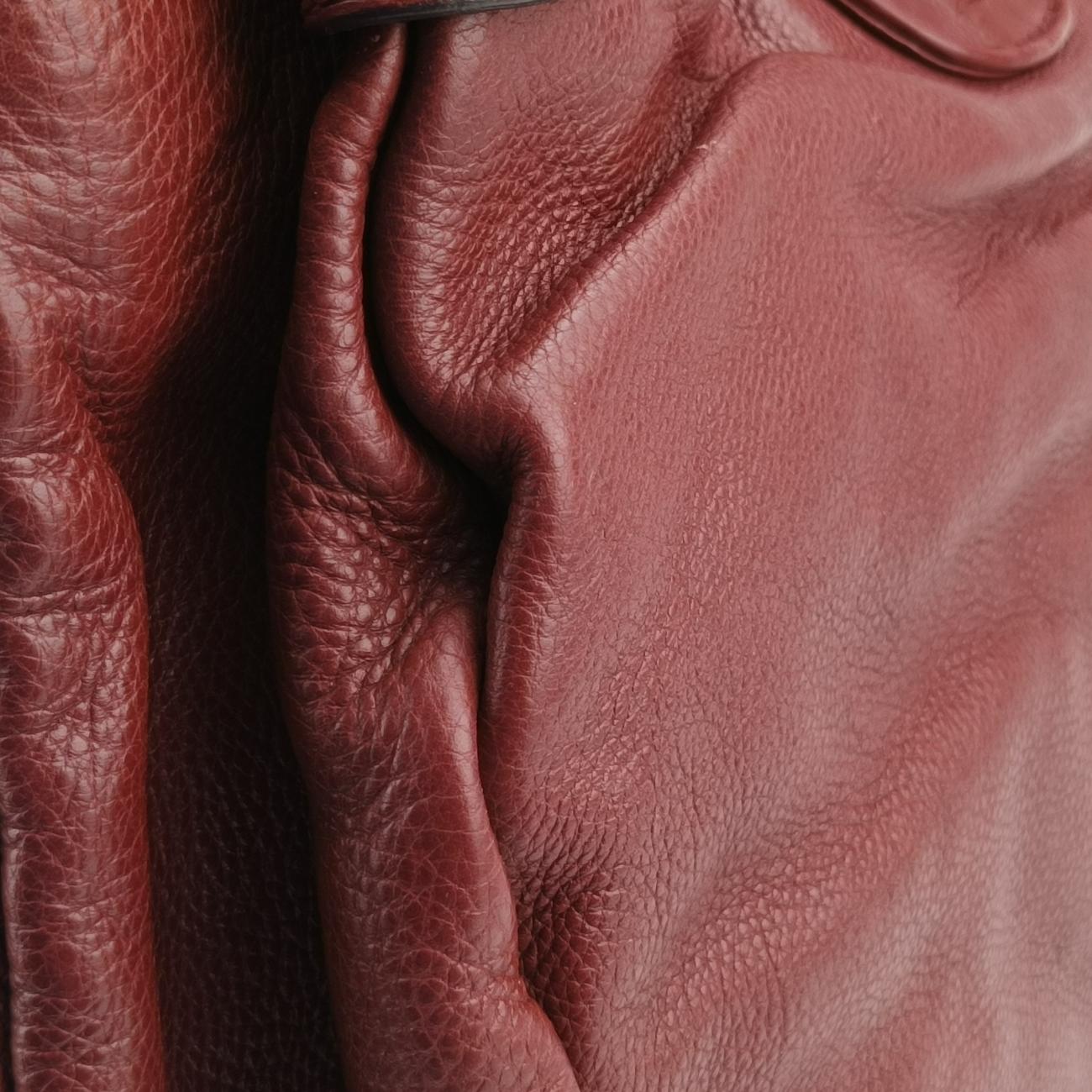 Marrakech Large Hobo Burgundy Leather 257029 H9343181マラケシュ ラージ ホーボー ワインレッド レザー 257029 H9343181