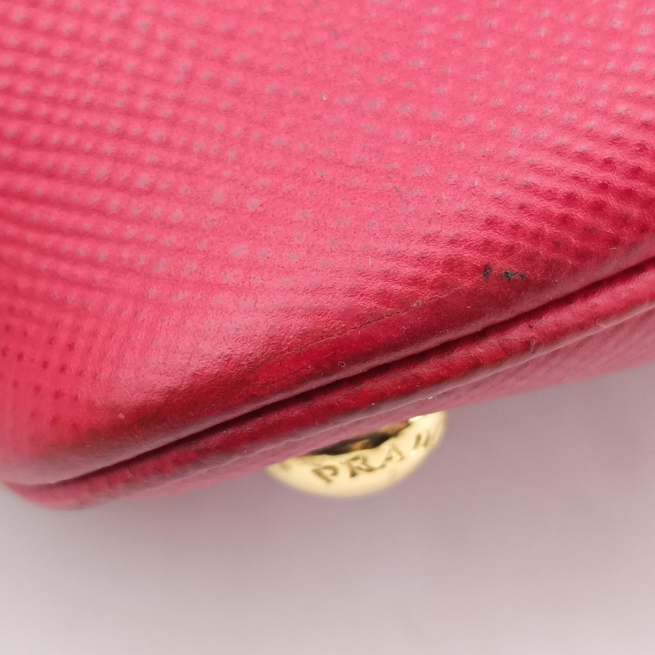 Double Cuir Red SAFFIANO Leather B2756T ダブル キュイール レッド サフィアーノレザー B2756T 