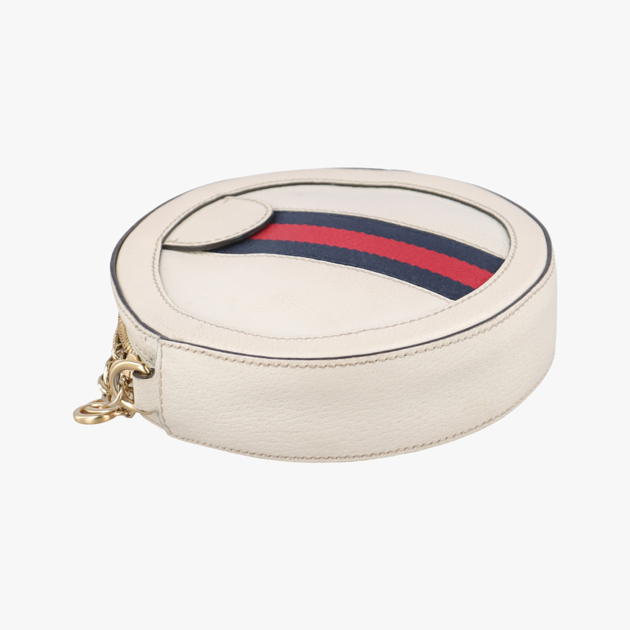 Ophidia White×red×navy Leather 550618 Lot number unknownオフィディア ホワイト×レッド×ネイビー レザー 550618 製番不明